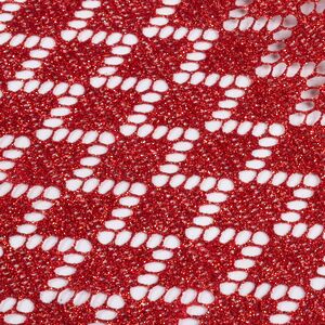 Ткань для декора Ажурная Сетка Steppe 28*150 см красная Koopman (Купман) фото 3