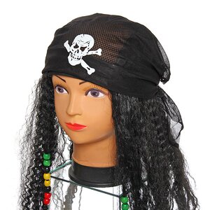 Карнавальный парик Пиратка Serpantin фото 4