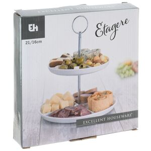 Двухъярусная этажерка для фруктов Etagere 24 см Koopman фото 2