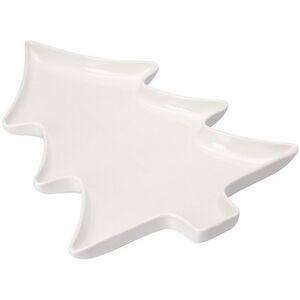 Фарфоровая тарелка для закусок Елочка Пьетра 35 см  Koopman фото 1