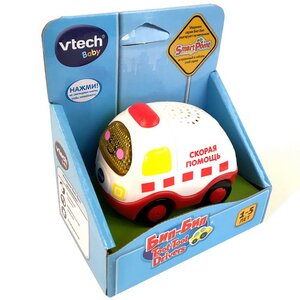 Машинка Cкорая помошь Бип-Бип Toot-Toot Drivers 9 см со светом и звуком Vtech фото 2