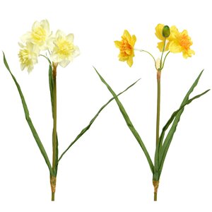 Искусственный цветок Нарцисс 40 см жёлтый Kaemingk фото 6