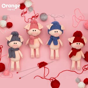 Мягкая игрушка Поросенок Хрюня 20 см в серой шапке Orange Toys фото 3