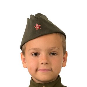 Детская военная пилотка солдата, 52-54 см Батик фото 1