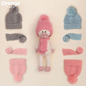 Мягкая игрушка Поросенок Клёпа 25 см в кораллово-розовой шапке Orange Toys фото 6
