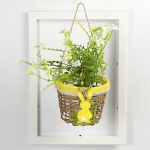 Декоративная корзинка Easter Bunny 12 см желтая