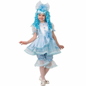 Карнавальный костюм Мальвина, с париком