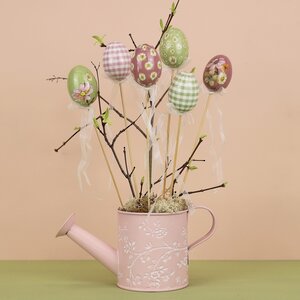 Пасхальные украшения Яйца на палочке Flower Easter 6 см, 6 шт Kaemingk фото 2