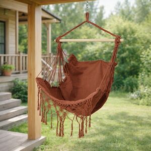 Подвесной гамак-кресло Икария 130*100 см терракотовый