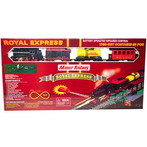 Железная дорога Royal Express 5.5 м 53 элемента звук свет дым Golden Bright фото 5