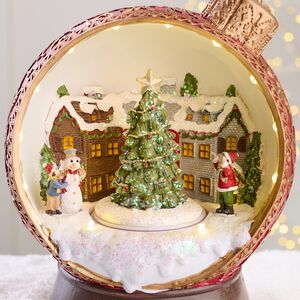 Светящаяся композиция Шар - Olde Christmas Town 23 см, музыка, движение EDG (ЭДГ) фото 3