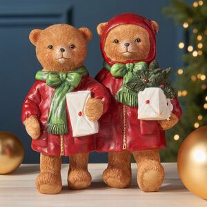 Новогодняя фигурка Мишки Форестер - Прогулка в Рождество 14 см