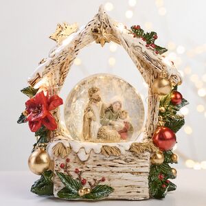 Снежный шар Рождественский Вертеп 15 см