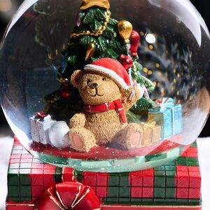 Музыкальный снежный шар Подарок для медвежонка 20 см EDG фото 3
