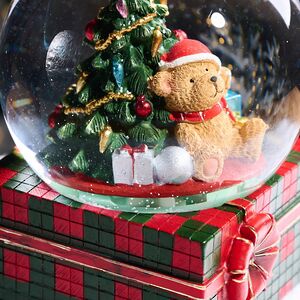 Музыкальный снежный шар Подарок для медвежонка 20 см EDG фото 6