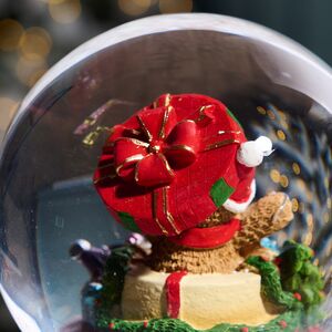Музыкальный снежный шар Подарки для медвежонка 20 см EDG фото 6