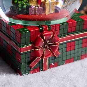 Музыкальный снежный шар Подарки для медвежонка 20 см EDG фото 4