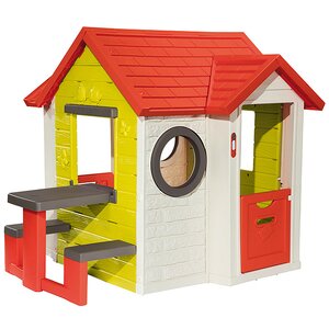 Детский игровой домик со столом, 154*135*120 см, звук Smoby фото 1