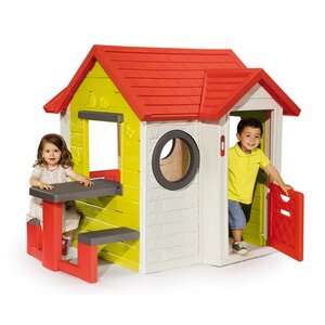 Детский игровой домик со столом, 154*135*120 см, звук Smoby фото 2