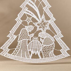 Кружевная елочная игрушка Рождество Христово 21*15 см Vogel (Вогель) фото 3
