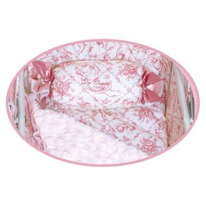 Коляска для куклы Даниэла с сумкой и зонтиком 90 см бело-розовая Decuevas Toys фото 5