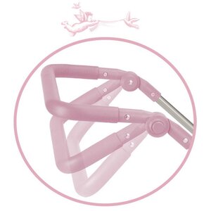 Коляска для куклы Даниэла с сумкой и зонтиком 90 см бело-розовая Decuevas Toys фото 6