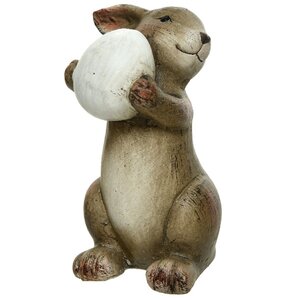 Керамическая садовая фигурка Пасхальный Кролик Майлз 10 см