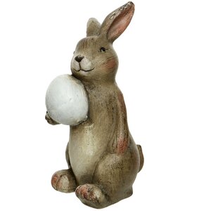 Керамическая садовая фигурка Пасхальный Кролик Люк 11 см