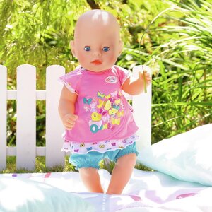 Набор одежды для куклы Baby Born 43 см: Розовая туника с шортами, 2 предмета Zapf Creation фото 3