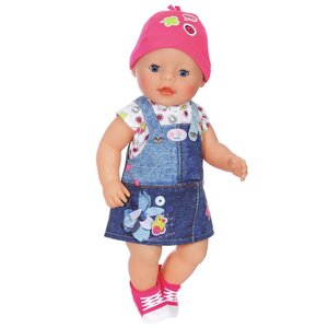 Набор одежды для куклы Baby Born 43 см: Джинсовый сарафан, 4 предмета Zapf Creation фото 2