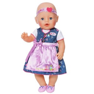 Набор одежды для куклы Baby Born 43 см: Платье с передником, 3 предмета Zapf Creation фото 2