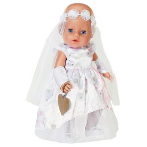 Набор одежды для куклы Baby Born 43 см: Платье невесты, 5 предметов Zapf Creation фото 2