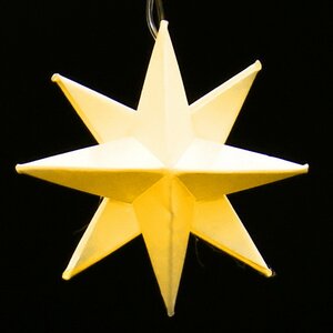 Светодиодная гирлянда Звезда: Yellow Riegel на батарейках, 10 теплых белых LED ламп, прозрачный ПВХ, IP20 Sigro фото 2