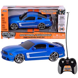 Радиоуправляемая модель "2012 Ford Mustang Boss 302", 18 см, 1:24 Jada Toys фото 1
