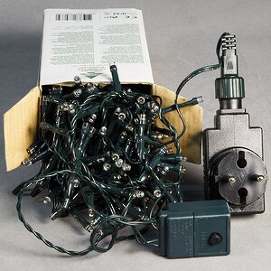 Светодиодная гирлянда на елку 155 см Snake Light, 7.4 м, 370 теплых белых LED ламп, зеленый ПВХ, контроллер, IP44 Triumph Tree фото 2