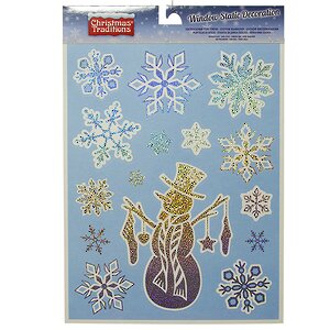 Наклейки на окна Зимняя прогулка 38*30 см Billiet (Биллет) фото 2