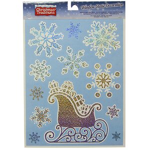 Наклейки на окна Зимняя прогулка 38*30 см Billiet (Биллет) фото 3