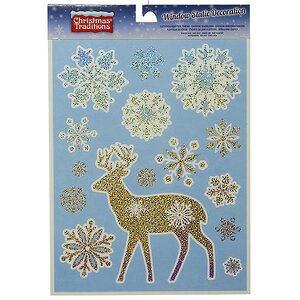 Наклейки на окна Зимняя прогулка 38*30 см Billiet (Биллет) фото 5