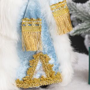 Фигура Дед Мороз - Хозяин Зимы в бежевой шубе 30 см Triumph Tree фото 8