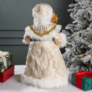 Фигура Дед Мороз - Хозяин Зимы в бежевой шубе 50 см Triumph Tree фото 3