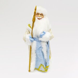 Фигура Дед Мороз - Хозяин Зимы в голубой шубе 60 см Triumph Tree фото 2