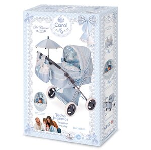 Коляска для куклы с сумкой и зонтиком Кэрол 60 см, уцененный Decuevas Toys фото 6