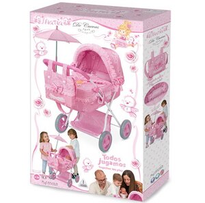 Коляска для куклы с сумкой и зонтиком Мария 60 см Decuevas Toys фото 6