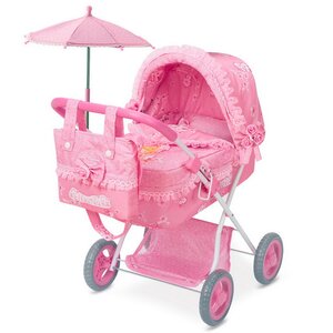 Коляска для куклы с сумкой и зонтиком Мария 60 см Decuevas Toys фото 2