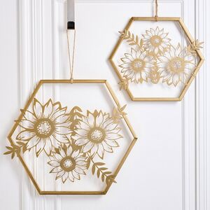 Набор декоративных панно Цветочная симфония 39 см, 2 шт