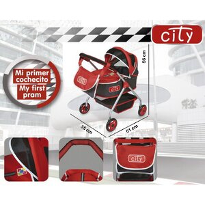 Коляска для куклы Сити с сумочкой, 56 см, уцененный Decuevas Toys фото 4