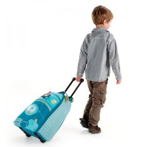 Детский чемодан на колесиках Бегемотик Арнольд, 35*46 см Lilliputiens фото 1
