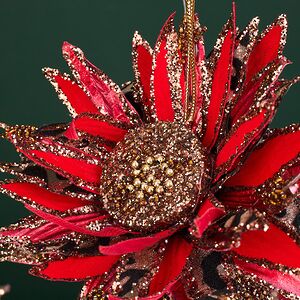 Винтажный елочный шар Girasole Skormus 10 см, красный Christmas Deluxe фото 2