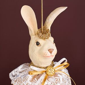 Елочная игрушка Кролик Джермэйн 25 см, подвеска Christmas Deluxe фото 5