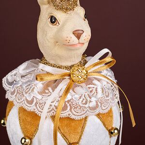 Елочная игрушка Кролик Джермэйн 25 см, подвеска Christmas Deluxe фото 4